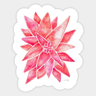 Pink Aloe Vera Sticker